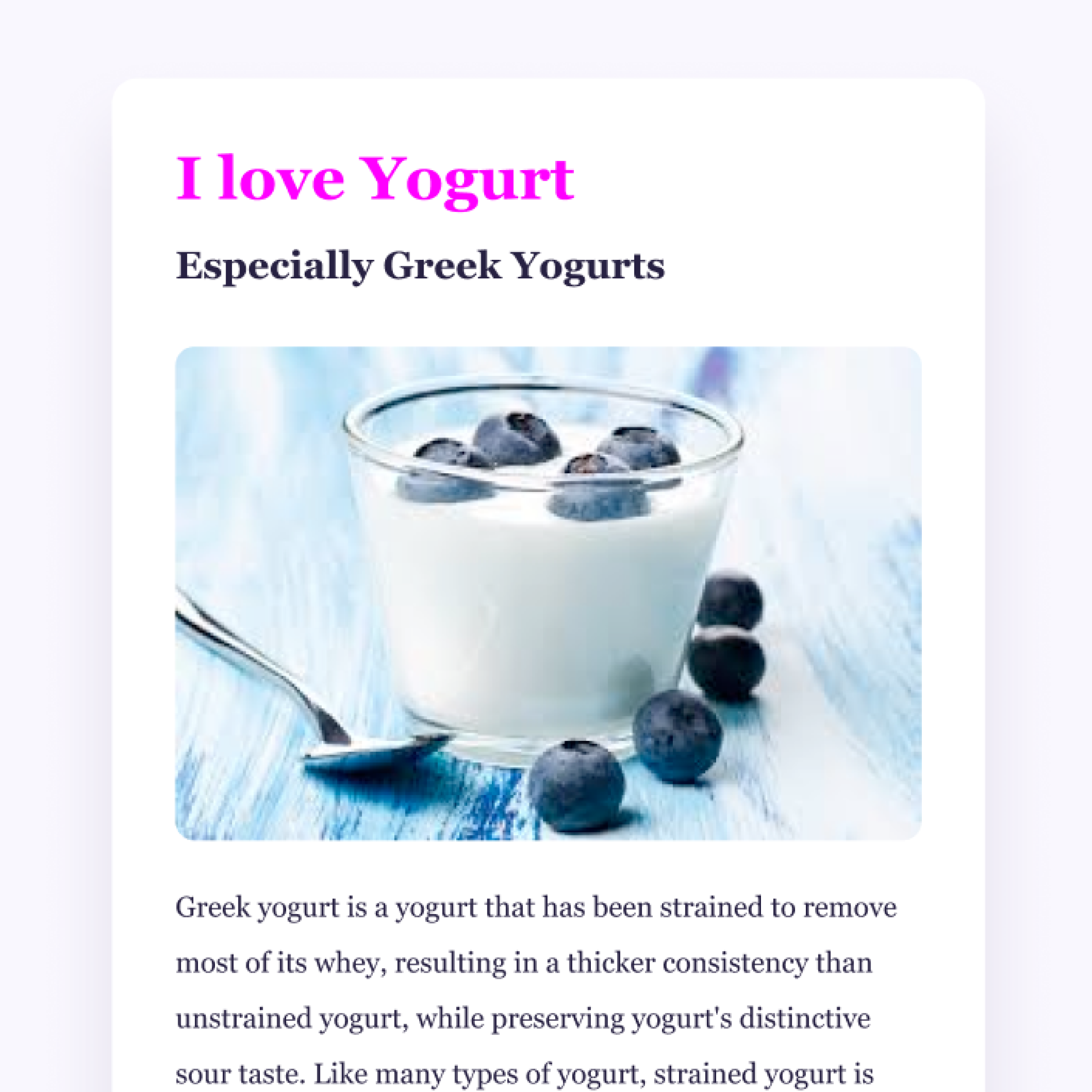 Yogurt photo